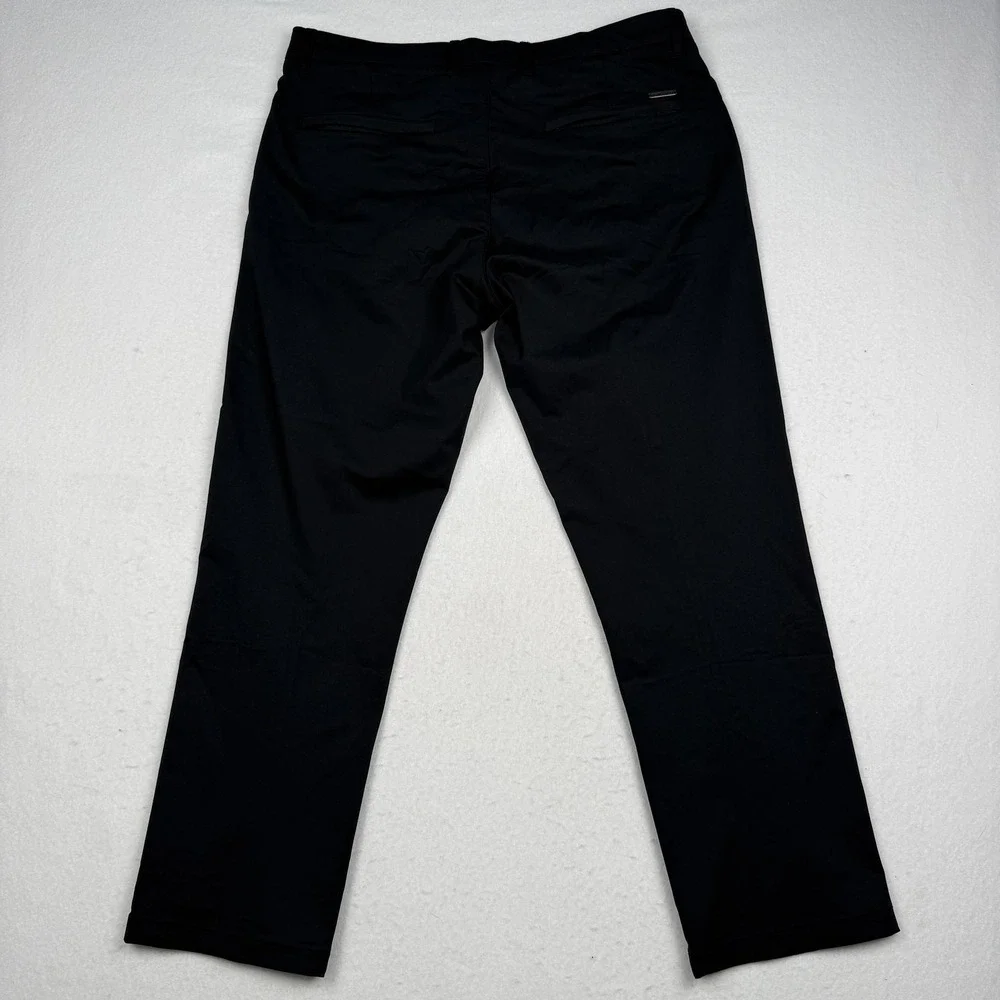 Twillory Pants Mens 36x30 Black Technical Fabric Stretch Chino Golf Travel - Picture 8 of 9